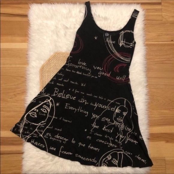 Desigual Say Something Nice Skater Dress - Picture 1 of 16